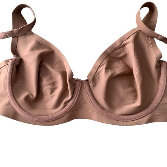 Soma Womens Tan Essentials Unlined Scoop Balconette Bra 40C Comfort Lounge - Picture 5 of 8
